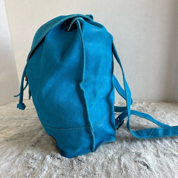 El Market Colombia Small Blue Leather Back Pack main image 12